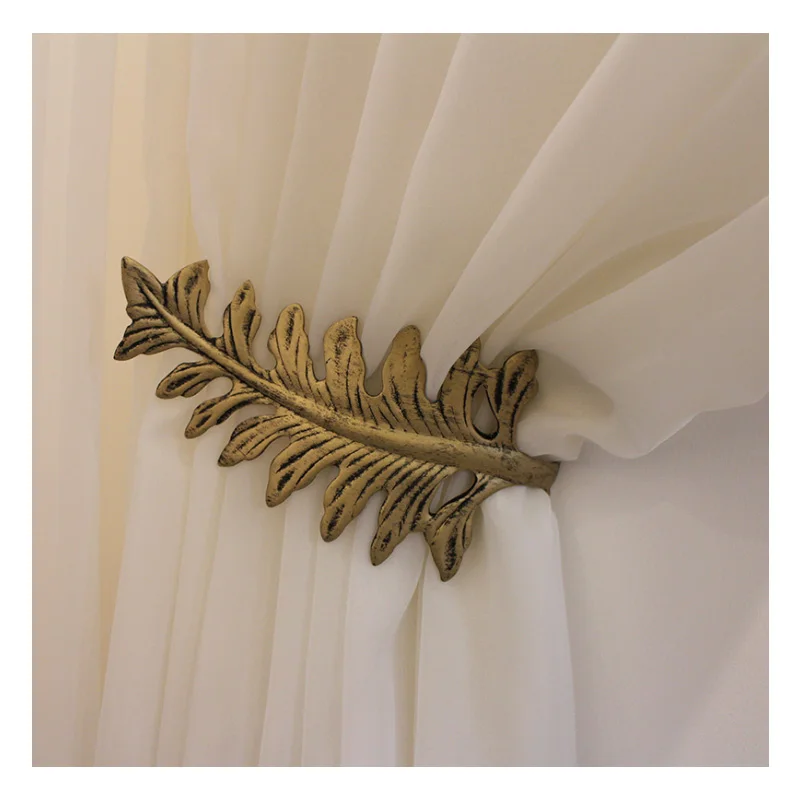 Купить 2 шт./компл. подхват для занавесок с листьями, завязки для занавесок, для спальни, гостиной, декоративные аксессуары, держатель для занавесок,...