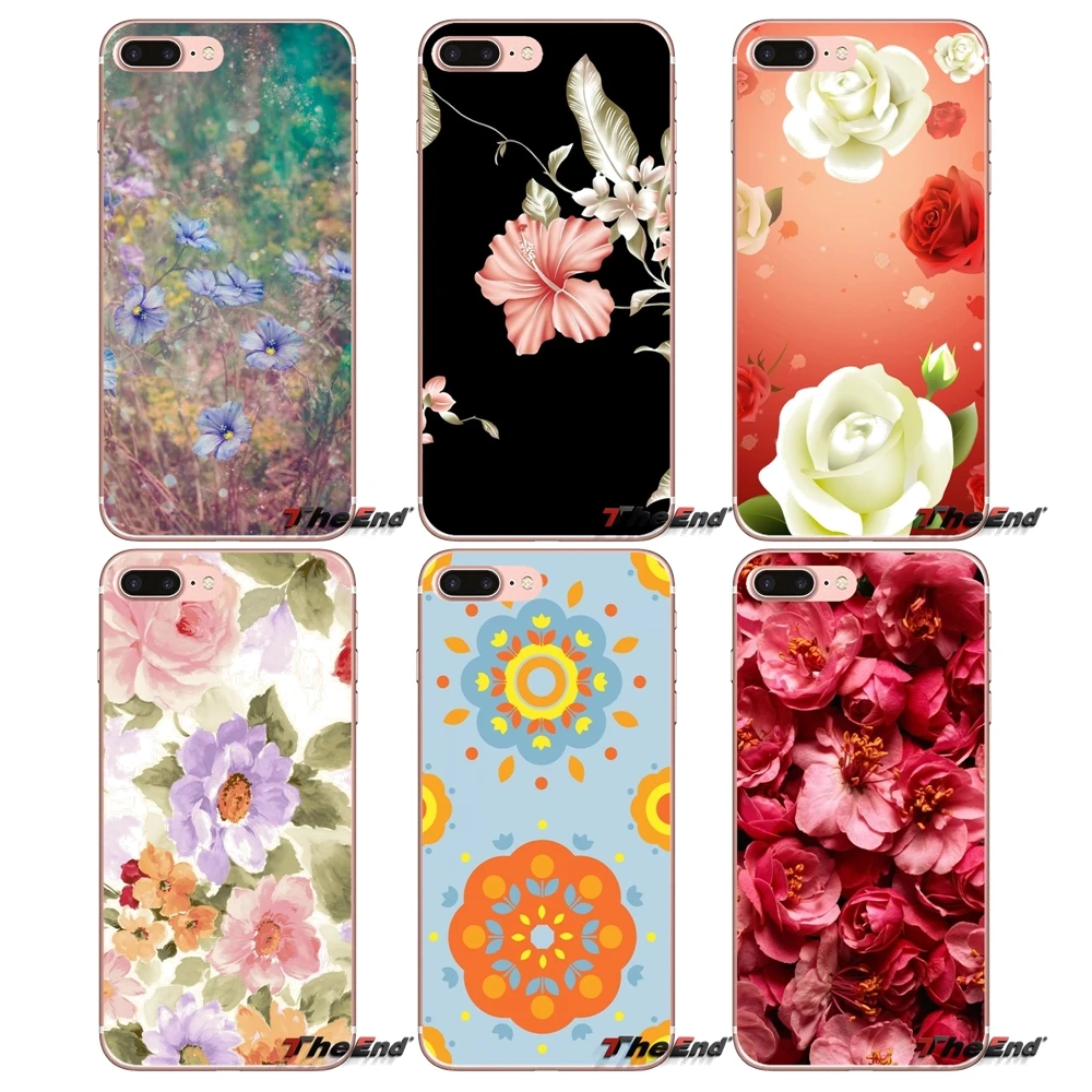 Текстуры цветы для Huawei G7 G8 P7 P8 P9 Lite Honor 4C 5X 5C 6X Mate 7 8 9 Y3 Y5 Y6 II 2 Pro 2017 аксессуары чехол