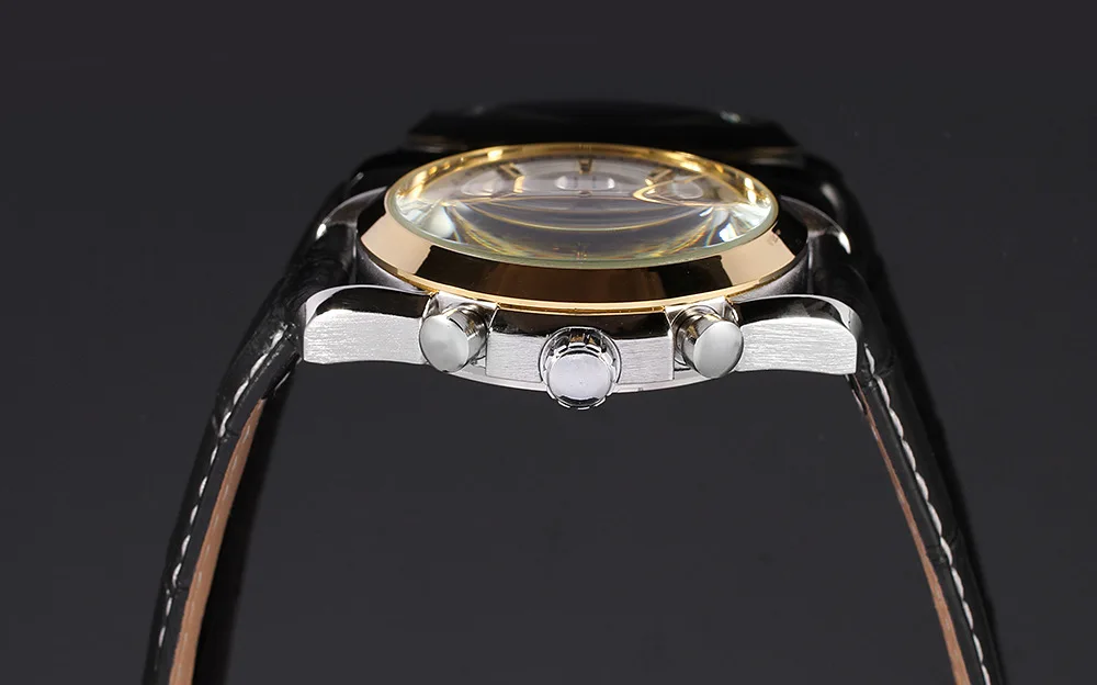 Часы наручные мужские механические с кожаным ремешком синие черные 2020|watch color|watch