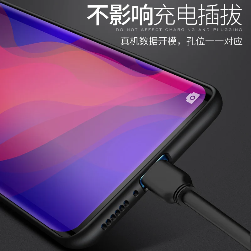 Чехол из закаленного стекла для OPPO Find X жесткая задняя крышка FindX мягкий