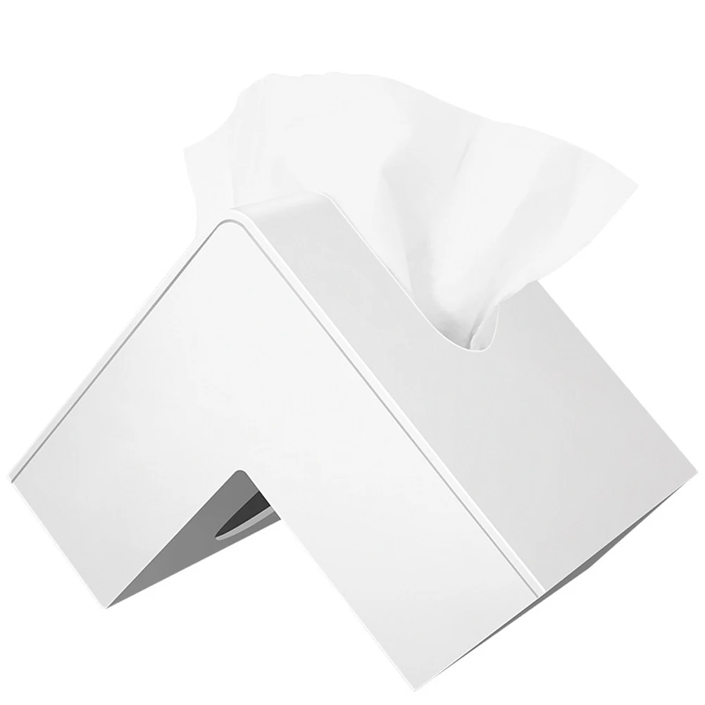 Tissue Box Durable Decoration Practical Paper Container Travel Easy Fill Nordic Style Multifunctional Solid Home Simple Portable | Дом и сад