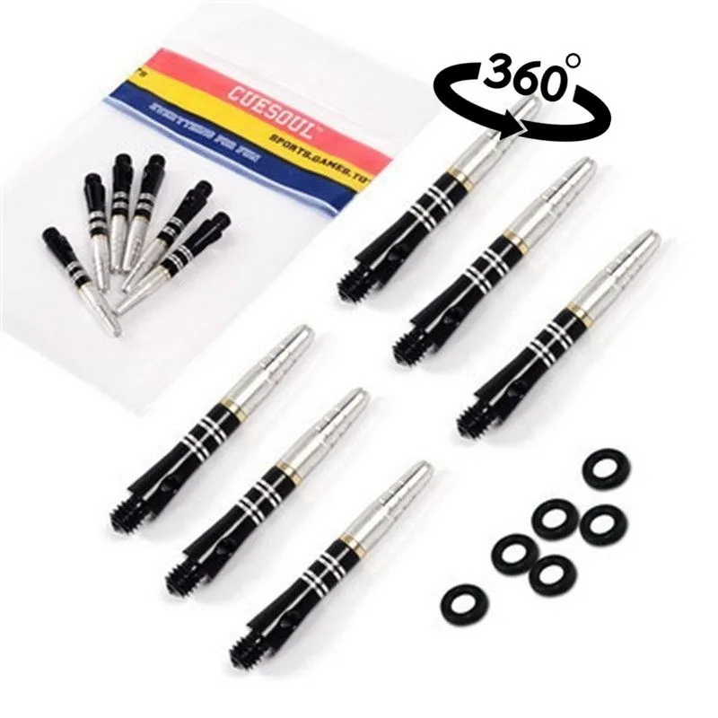 35mm 6pcs 6/3 шт. 2BA Дротика s валы для Профессиональные алюминиевые дротики валы аксессуары для игры в дартс синий черный, красный - Цвет: 35mm 6pcs
