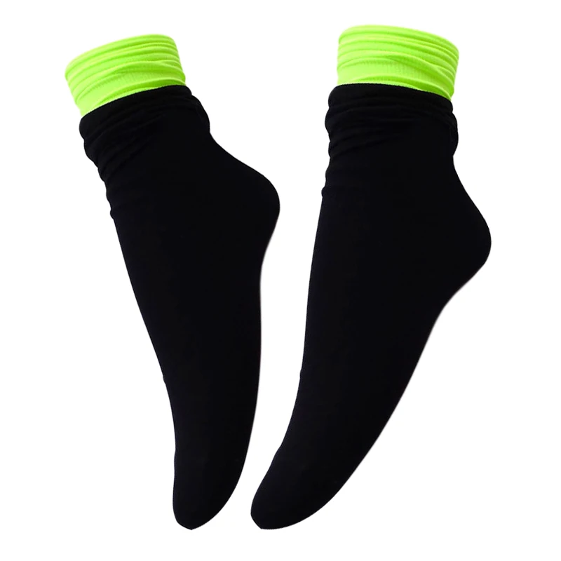 Неоновые носки для женщин модная уличная одежда Harajuku Calcetines яркие цвета милые носки корейский стиль женские носки желтый оранжевый