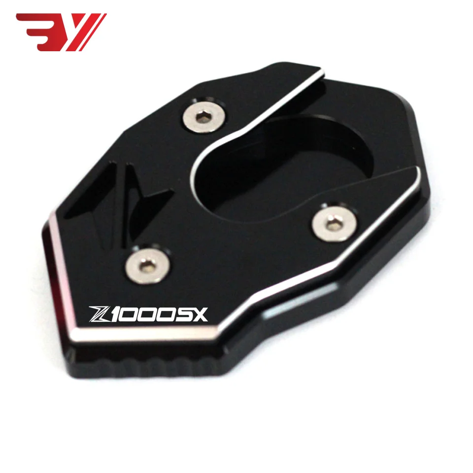 

2018 NEW Motorcycle Accessories Side Stand Enlarger Plate Extension For Kawasaki Z1000 SX Z 1000SX 2011-2017 with Z1000SX Logo
