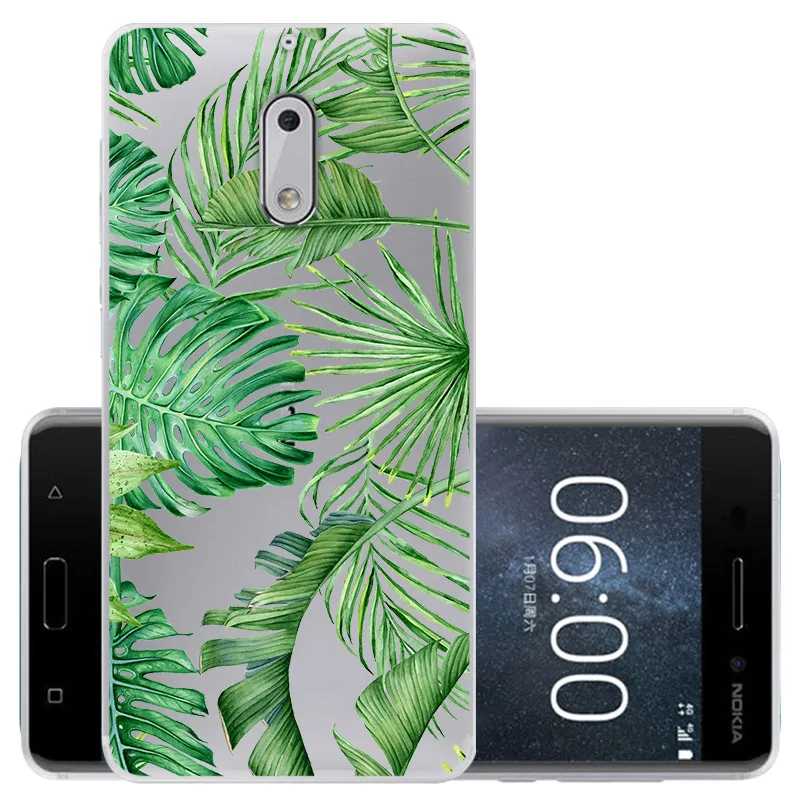 CROWNPRO чехол s для Nokia 6 TPU чехол для телефона силиконовый для Nokia6 TA-1021 мягкий чехол-накладка прозрачный для Nokia 6 Чехол с принтом
