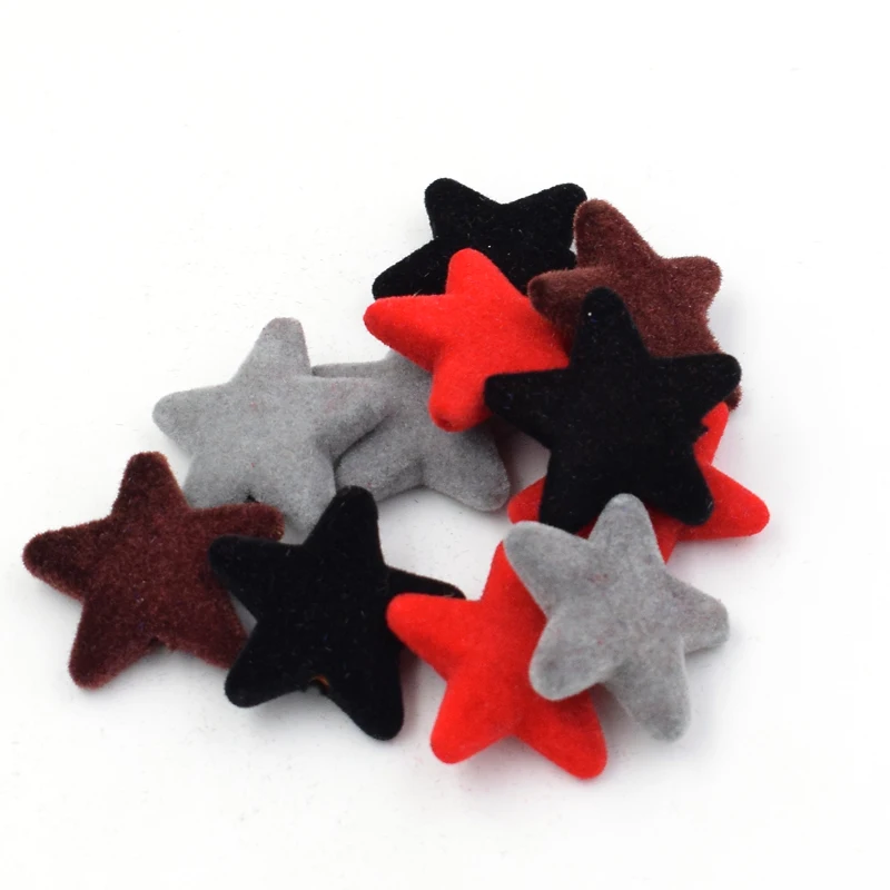 Бархатные бусины со звездами 26 мм|Бусины| |