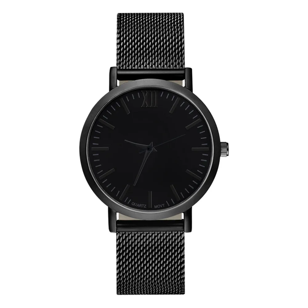 Часы мужские роскошные montre homme Бизнес повседневные дизайнерские часы из нержавеющей стали пара кварцевые аналоговые наручные часы
