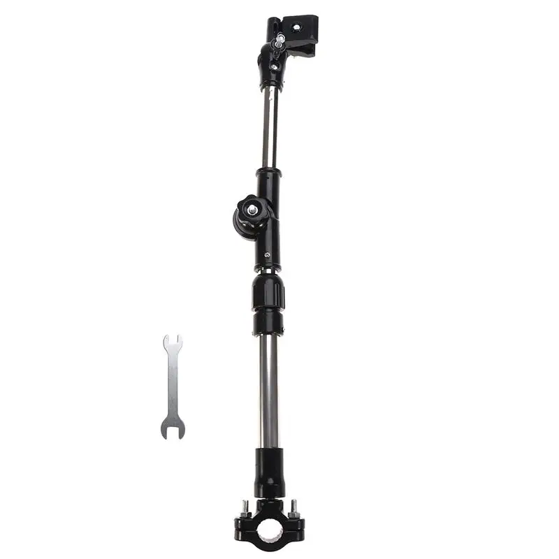 Durable Practical Outdoor Angle Adjustable Extendable Umbrella Holder Bracket Stand for Walker Bike Wheel Chair Electric Bicycle