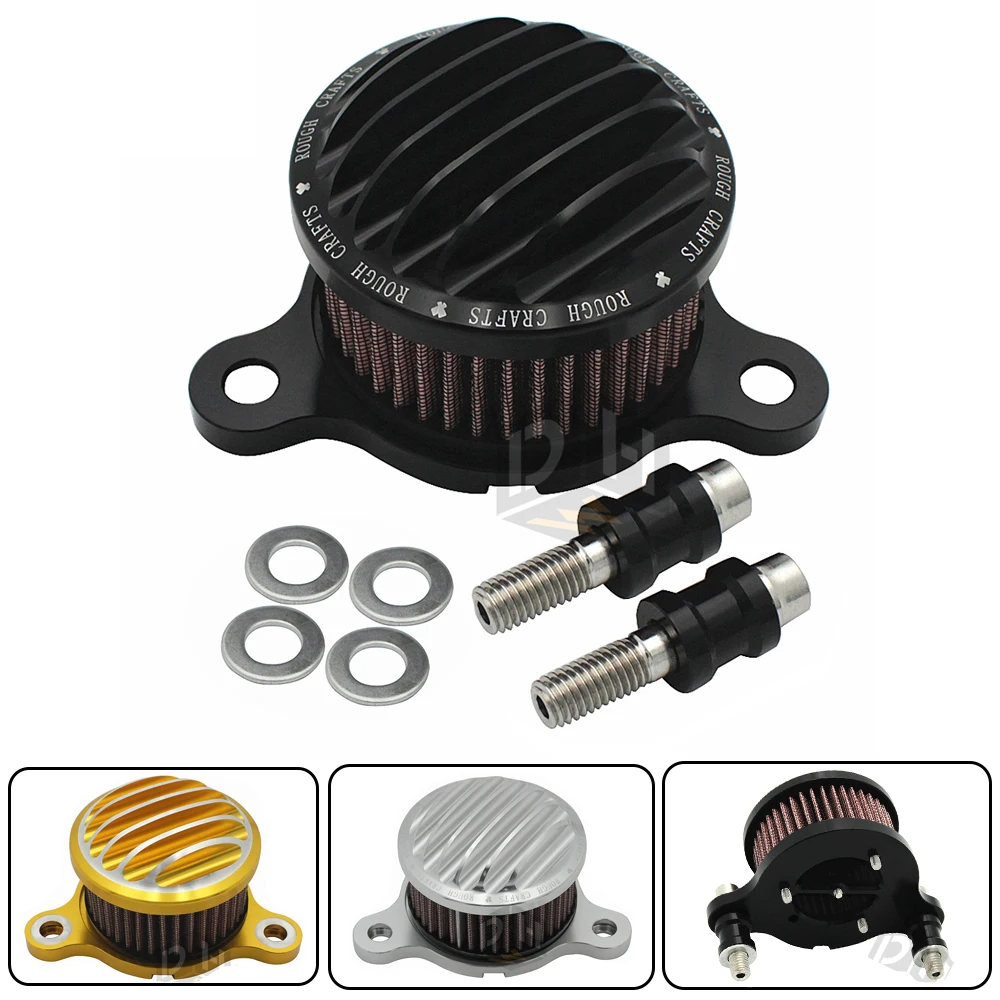 CNC Rough Crafts Air Cleaner + Intake Filter System Fits For Harley Sportster XL883 XL1200 X48 2004-2014 | Автомобили и мотоциклы