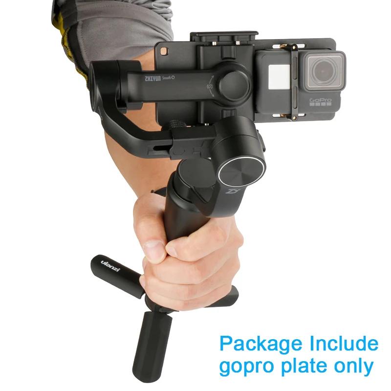 

GoPro Switch Mount Plate Adapter for GoPro hero 7 6 5 SJCAM S7, Applied to Zhiyun Smooth 4 DJI Osmo Mobile 2 Feiyu Vimble 2