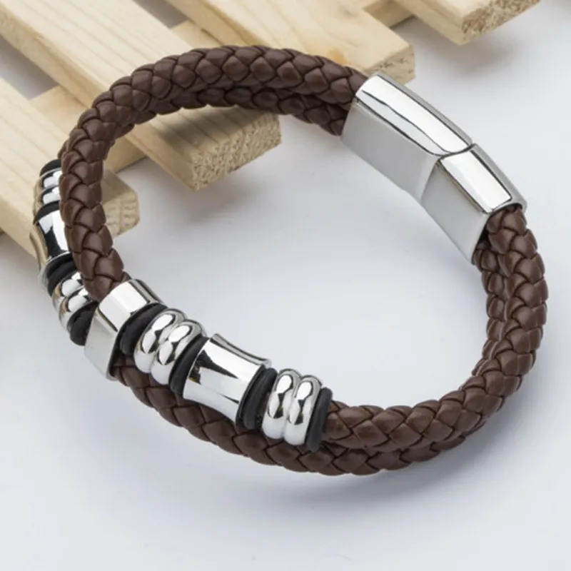 Высококачественные Ретро Браслеты MKENDN модные украшения мужские магнитные