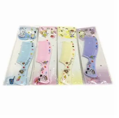 20 шт./партия милые детские пластиковые антистатические расчески парикмахерские