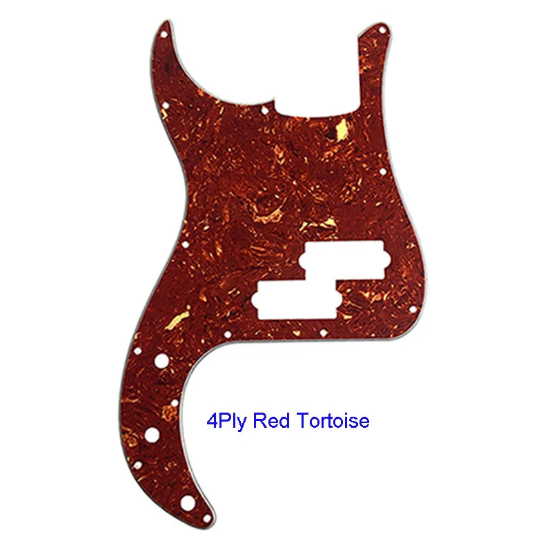 4Ply Red Tortoise Гитарные части качественные электрогитары накладки-для левшей США/Мехико Fd стандарт P бас гитара накладки царапины пластины - Цвет: 4Ply Red Tortoise