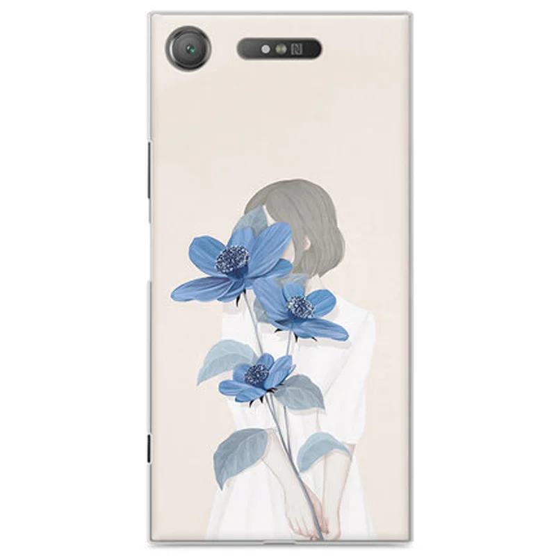 Чехол для Sony Xperia XZ1 Жесткий телефона G8342 Защитные Чехлы X Z 1 пластиковые пакеты XZ