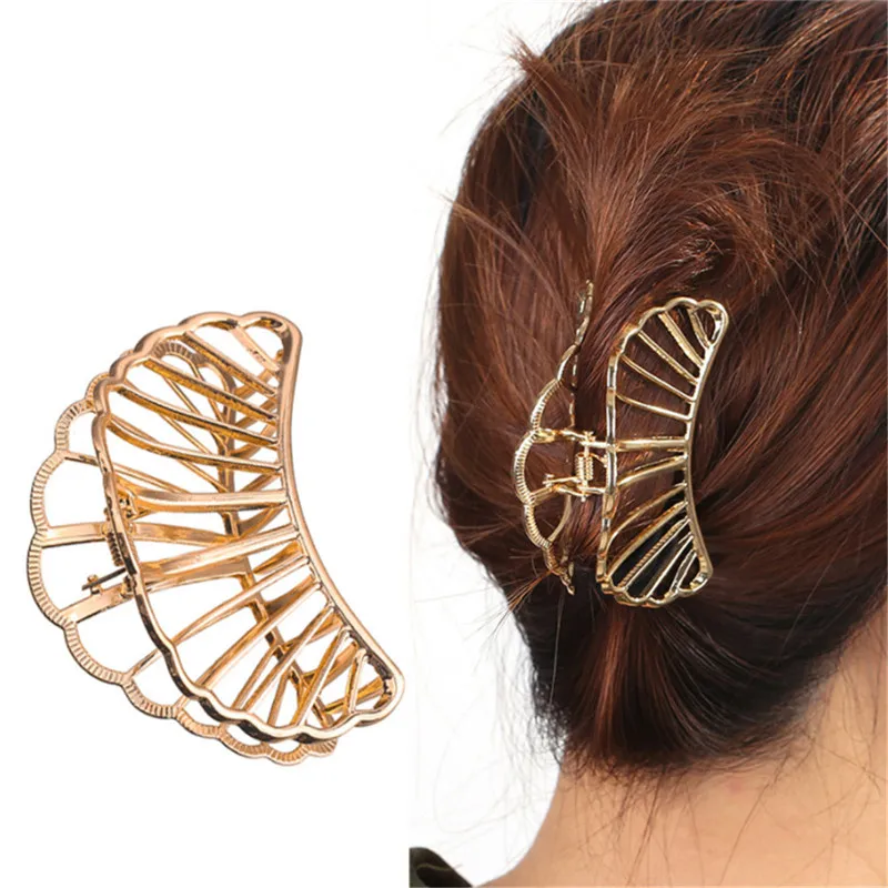 

Elegant Crystal Rectangle Big Hair Clip Alloy Fashion Rhinestone Woman Hair Accessories Hairgrip Crab Barrette Girls Holder