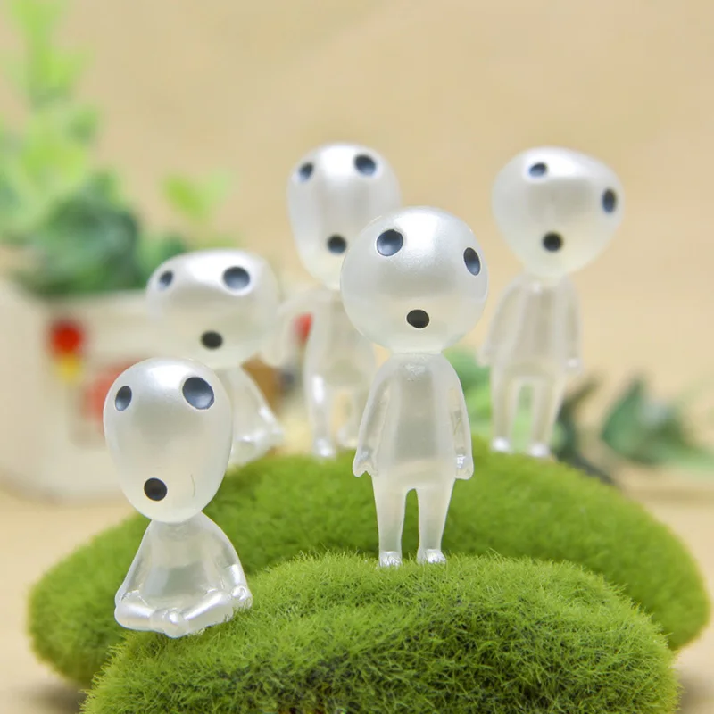 5 шт./лот милая игрушка Миядзаки Принцесса Мононоке светящееся дерево эльфы дух