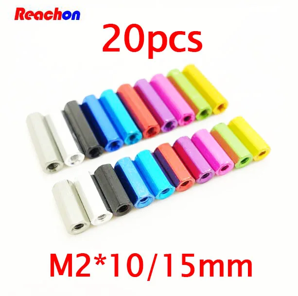 20 шт. стойка для автомобиля шестигранная алюминиевая Колонка M2 * 10 мм 15 15395|parts