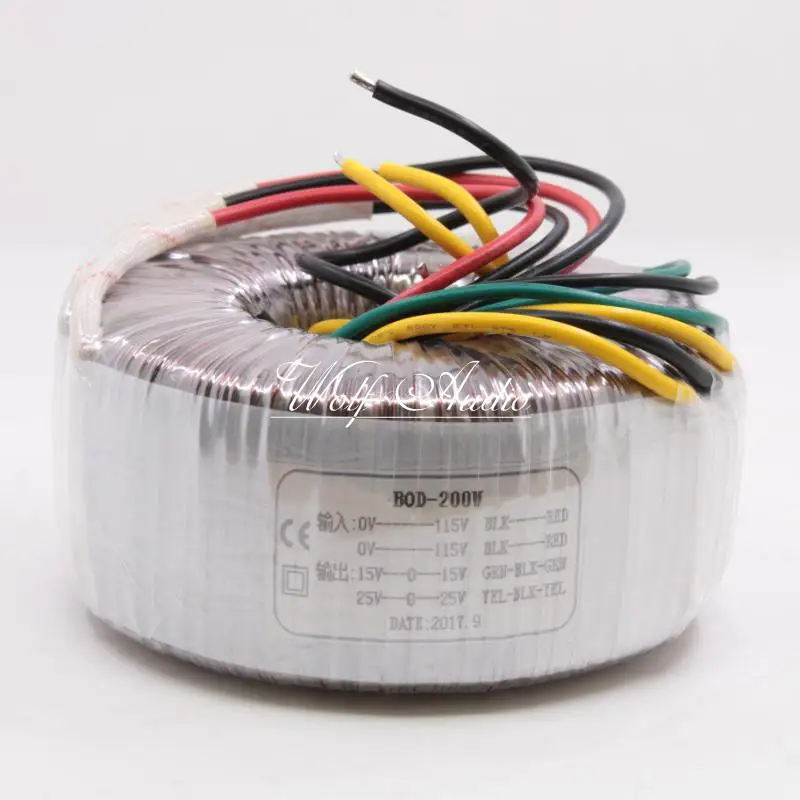 Toroidal трансформатор 200 Вт HIFI двойной 25 в + 15 В для платы усилителя LM3886|toroidal transformer
