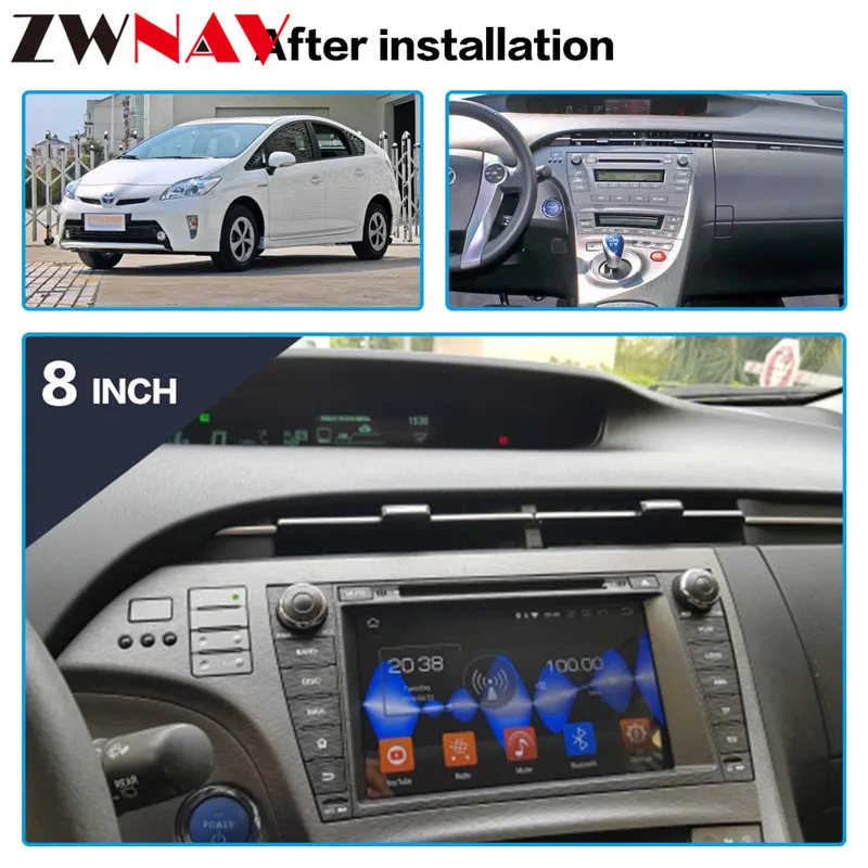 4+ 32G Android 8,0 Автомагнитола стерео головное устройство для Toyota Prius 2009 2010 2011 2012 2013 автомобильный dvd-плеер gps навигация с 8 ядрами