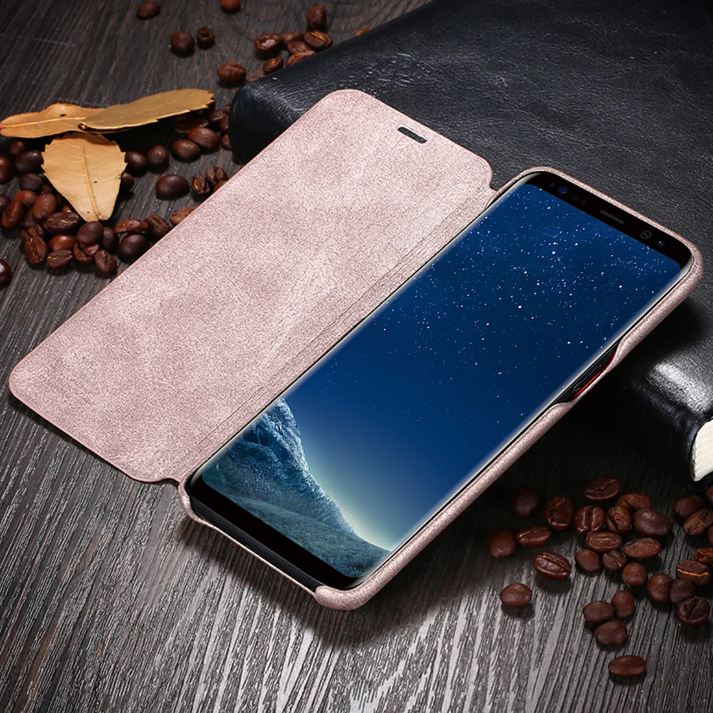 Для Samsung Galaxy S8 Plus кожаный чехол Роскошные Винтаж откидная крышка Подставка