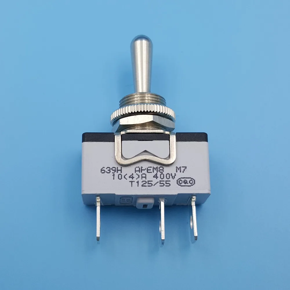APEM 639H/2 12mm Metal Lever 3Pin ON-OFF-ON Maintained 3Position SPDT Toggle Switch | Обустройство дома
