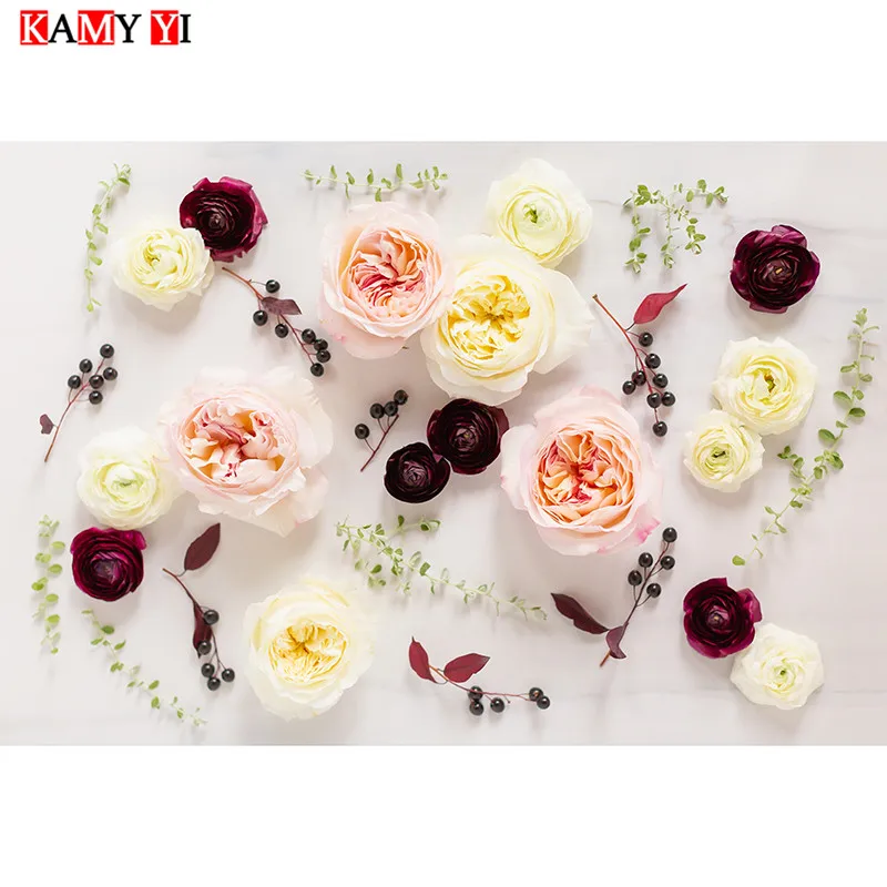 

KAMY YI 5D DIY Full Square/Round Drill Diamond Painting"Flowers"Mosaic Diamond Embroidery Home Stitch Gift HYY