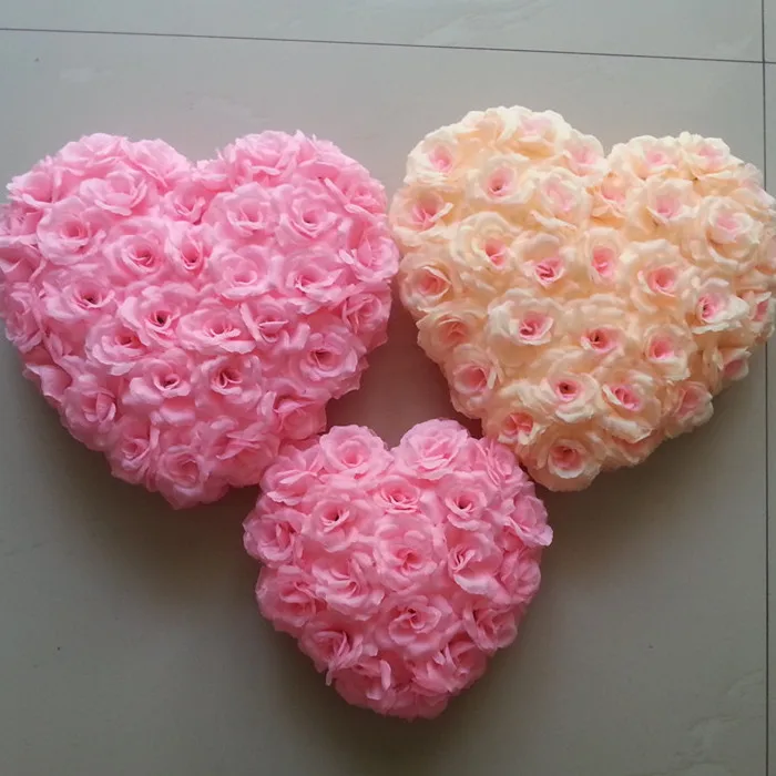 Лидер продаж лента в форме сердца цветок розы свадебный дизайн искусственный