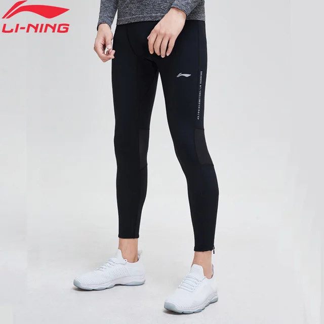 Li Ning мужские профессиональные колготки дышащие Светоотражающие 78% нейлон 22%