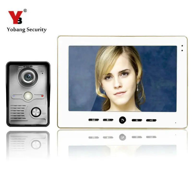 YobangSecurity Проводная 10 &quotдюймовая ЖК цветная камера видеодомофон домофон домашний