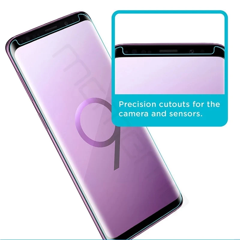 E-SKY полный клей Экран протектор для samsung Galaxy S8 S9 плюс закаленное стекло Сэма note8 note9