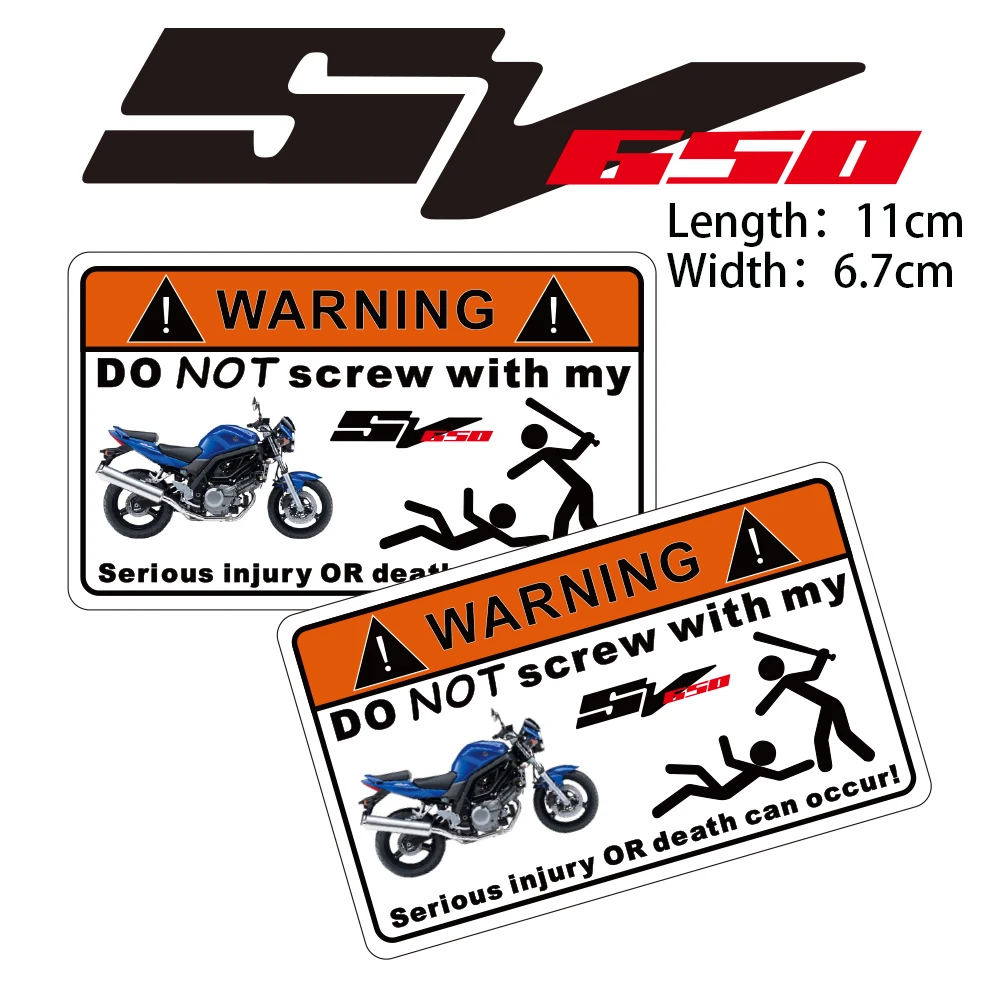 

KODASKIN 2 Pieces Do Not Screw Warning Sticker Decal for SUZUKI SV650