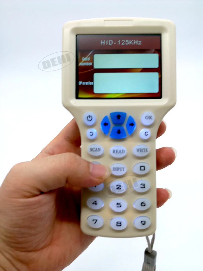 Английский Rfid NFC копировальный считыватель писатель Cloner Копия 10 Частотный программатор+ 5 шт 125 кГц EM4305 Брелоки+ 5 шт 13,56 МГц UID ключ