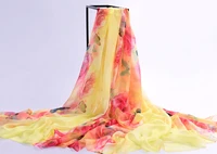 145x200cm super soft printed chiffon fabric artificial silk scarf ancient costume dress skirt clothing fabric fg09
