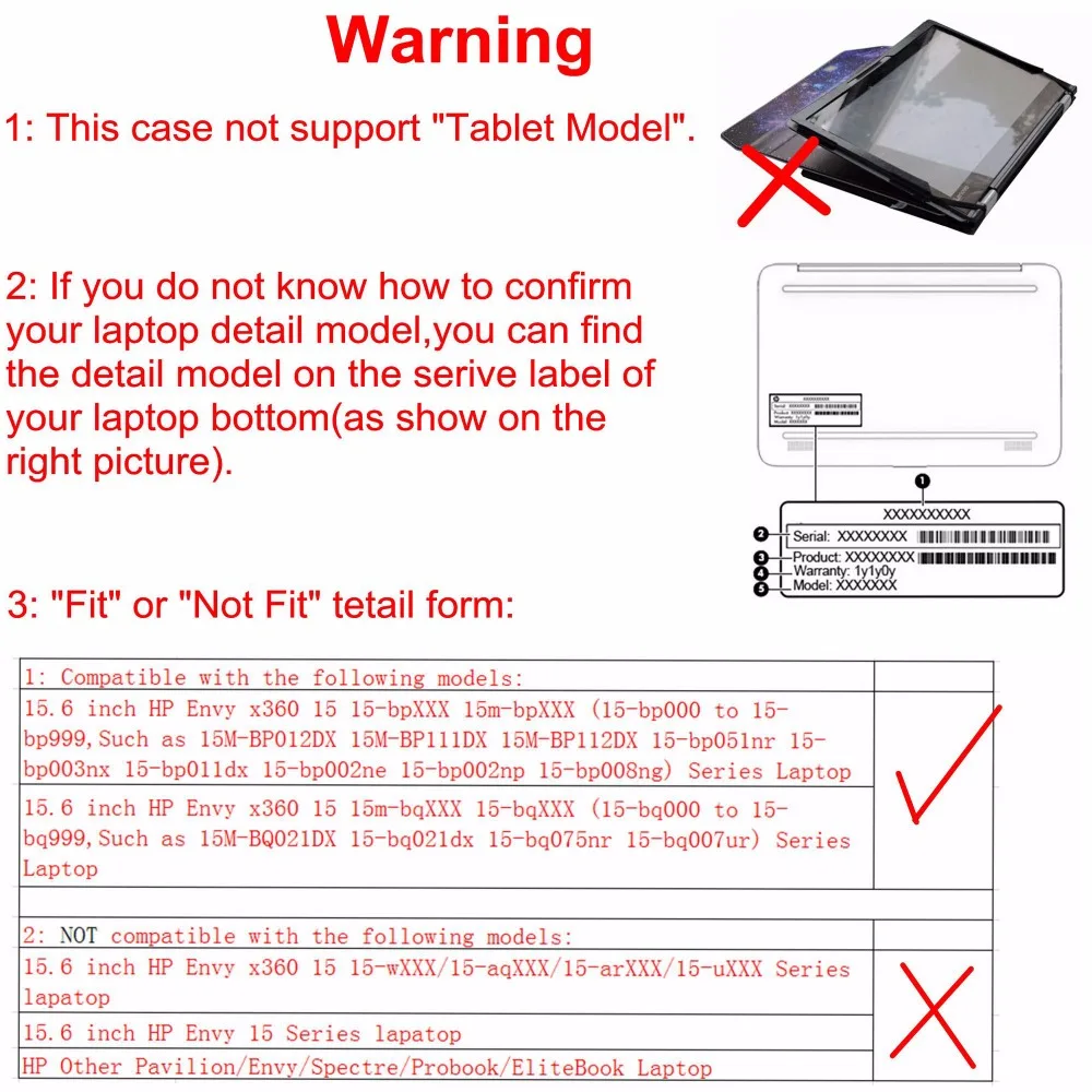 Защитный чехол Alapmk для ноутбука 15," hp Envy x360 15-bpXXX/15-bqXXX серии [не подходят к другим моделям]