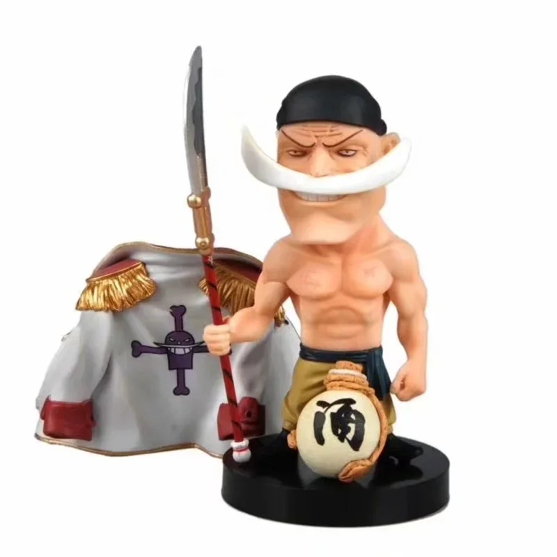 Anime 15CM One Piece White Beard Edward Newgate Q Version PVC Action Figure Collectible Model Toy Gift | Игрушки и хобби
