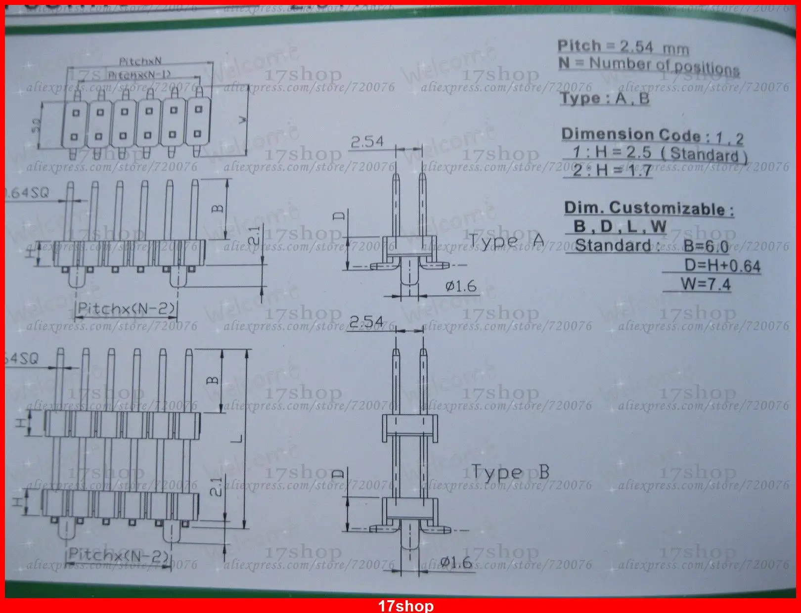 5 шт. SMT SMD 2 54 мм 2x40 80pin поломки штыря двухрядные полосы|strip|8 pin male |