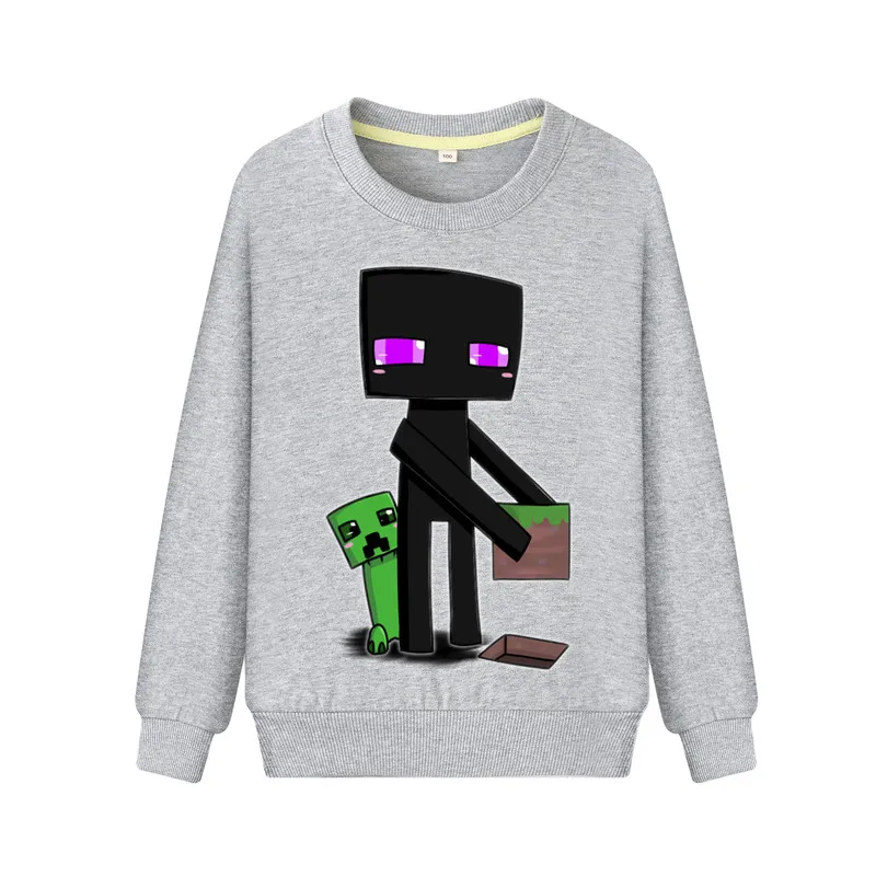 Новинка детские толстовки с капюшоном принтом Roblox Game Повседневная однотонная