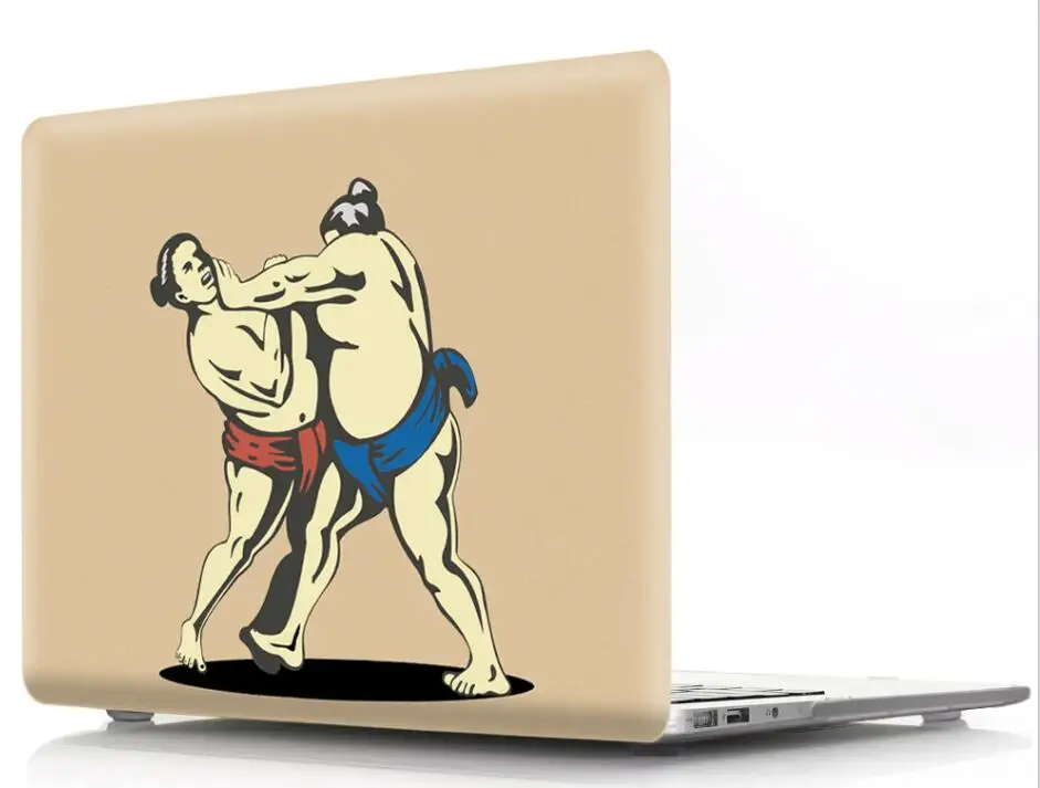 Жесткий чехол с принтом Sumo для Apple Macbook Air Pro Retina 11 12 13 15 Mac 6 3 4 модная сумка
