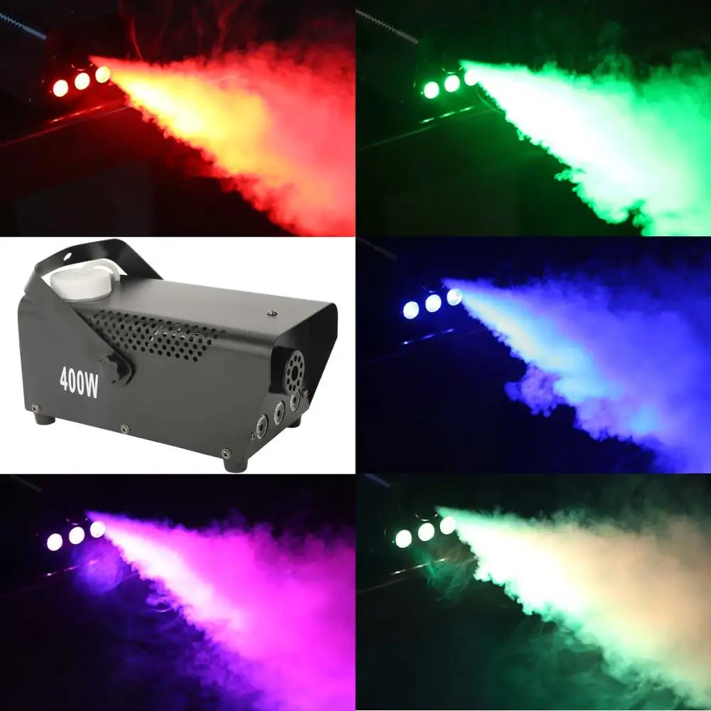 

Цветная (RGB светодиодный световой эффект машинка для дыма Метатель для ди-джеев для вечеринок и представлений пульт дистанционного управле...