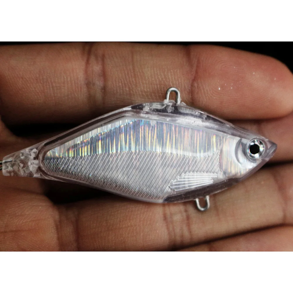 GYFISHING 20 шт. Неокрашенная Рыбалка Тонущая Lipless VIB с голографической вставкой жесткая приманка для тела