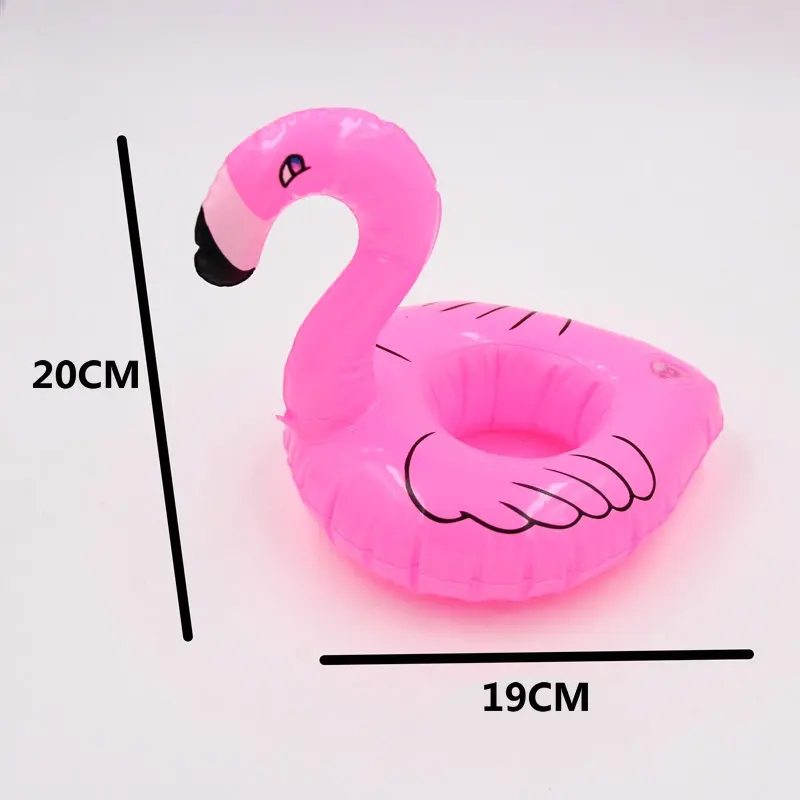 10 шт. надувной фламинго напиток может подставка держатель для сотового телефона
