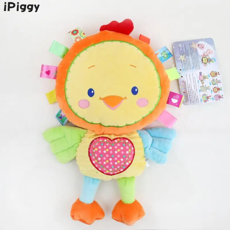 IPiggy Baby 35 см плюшевая погремушка игрушки с животными ручная работа со звуком колокольчиков детская игрушка