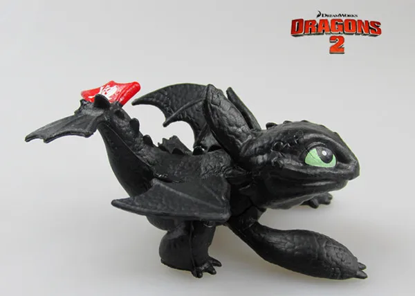 ПВХ Мини Как приручить дракона ночь фурия Беззубик мультфильм фильм фигурка