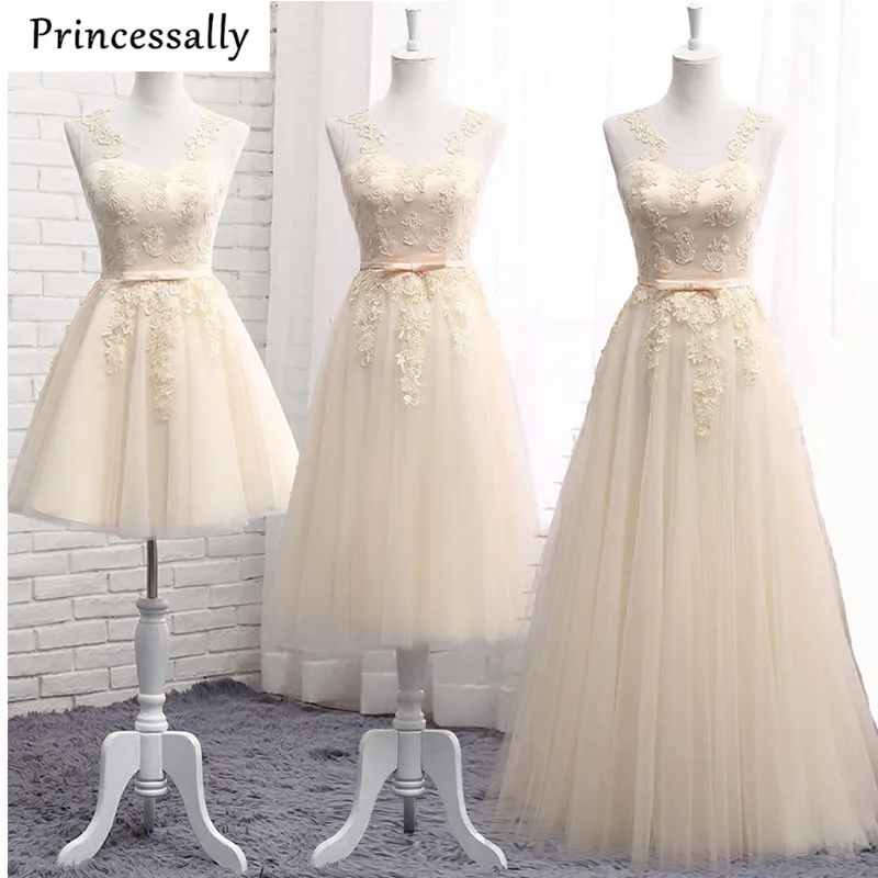 Пыльно-розовые платья подружки невесты длинные кружевные аппликации без рукавов