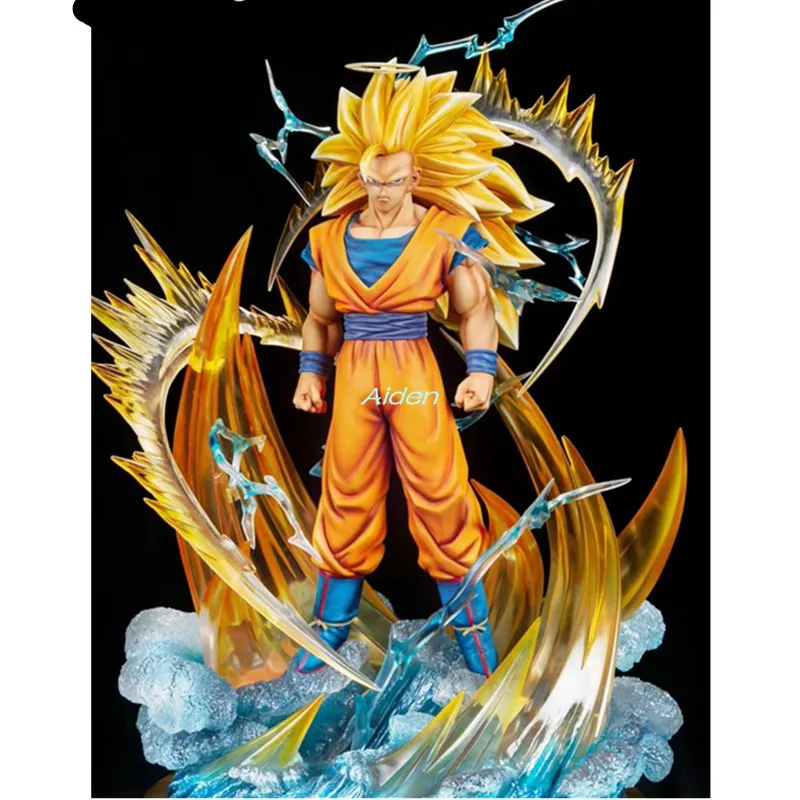 2" Статуя Dragon Ball Супер Saiyan бюст Сон Гоку какаротто полноразмерный портрет Cyberblue анимационная фигурка GK игрушечная Коробка 50 см B1220