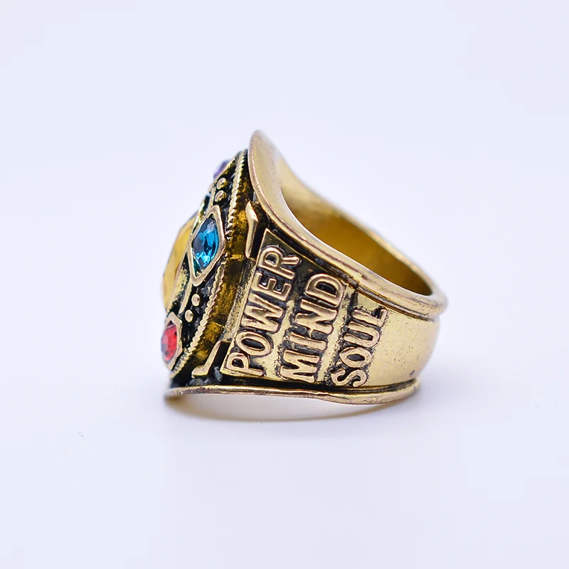 Фильм Мстители: Endgame Thanos power Ring Косплей бесконечная перчатка кольцо циркон Мужчины Хэллоуин реквизит