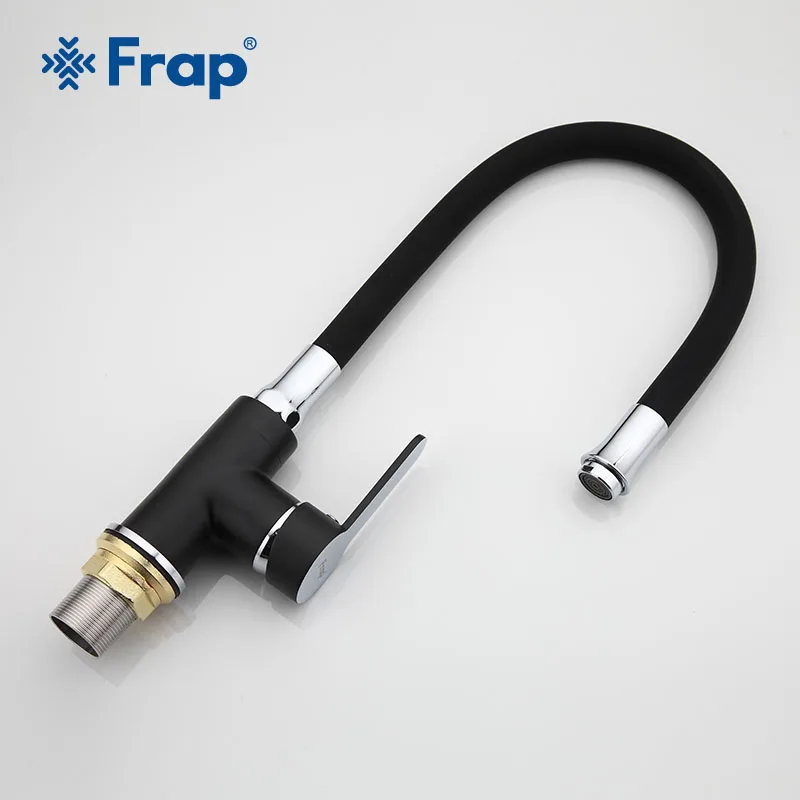 FRAP кухонный кран черный силикагель hosepipe лак смеситель для раковины краны с одной