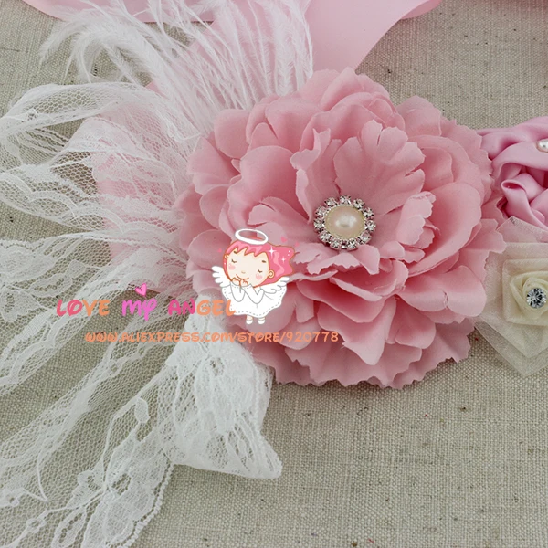 1 шт цветок девушка розовый пояс лента для подружки невесты беременность с