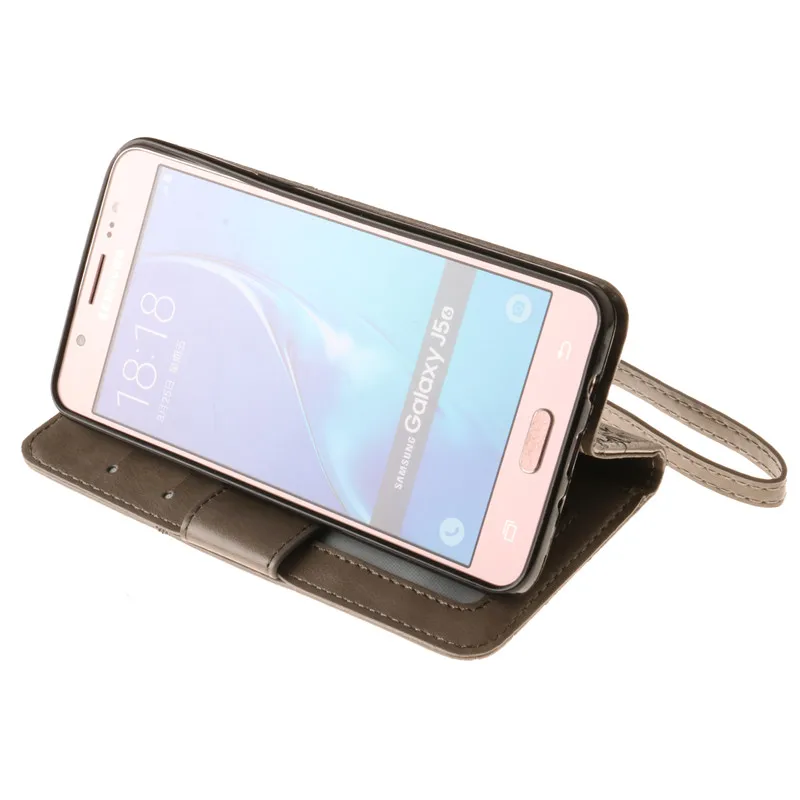 Howanni кленовый лист тиснением кожаный чехол для Samsung Galaxy J5 2016 J510F 5.2 &quotОбложка