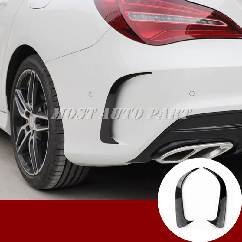 Черный бампер задний спойлер вентиляционное отверстие Накладка для Benz CLA C117 W117 CLA45 AMG 2013